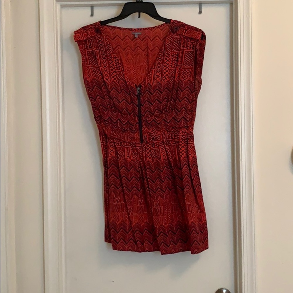 Orange/brown mini dress